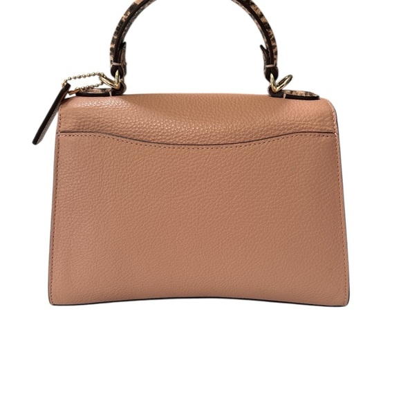 Coach Leather Pepper Shell Bag Pink with Gold Hardware - Picture 3 of 11